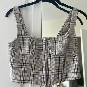 Tilly’s Plaid Corset Top